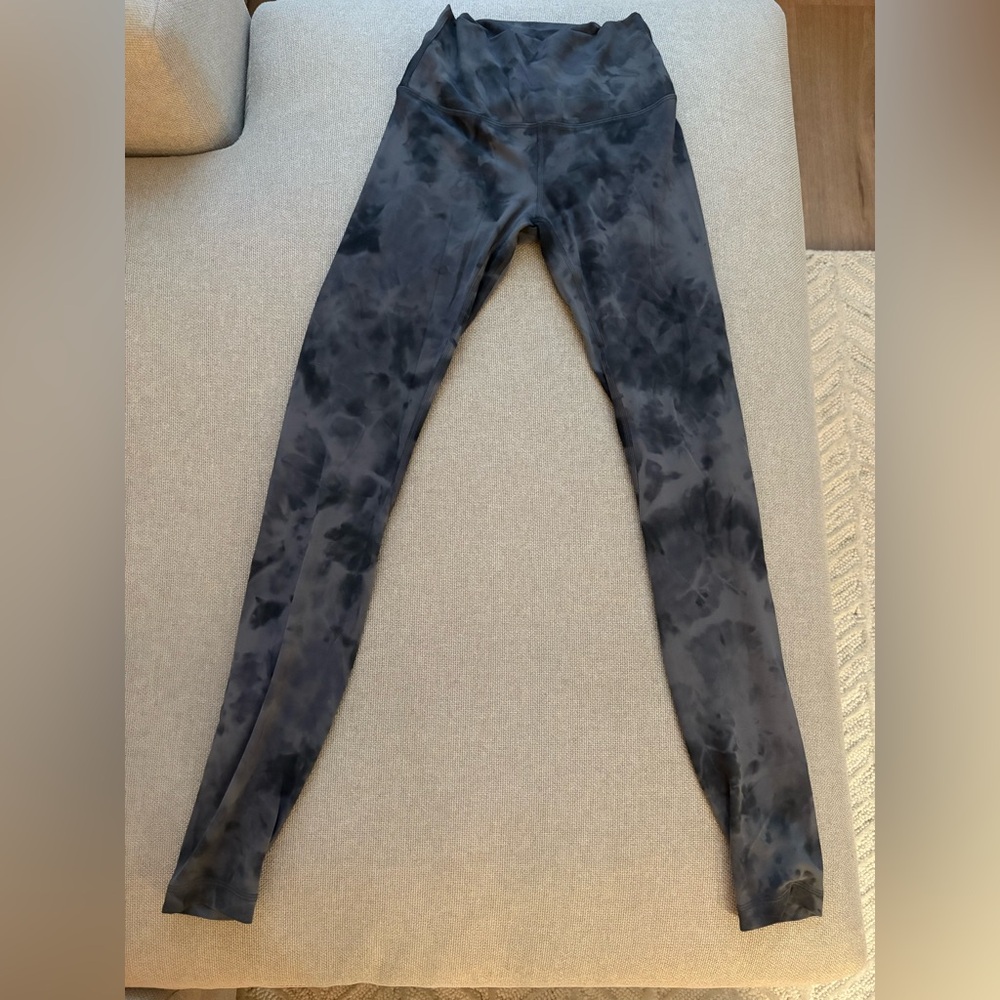 Lululemon Tie-Dye Leggings - Black/Grey